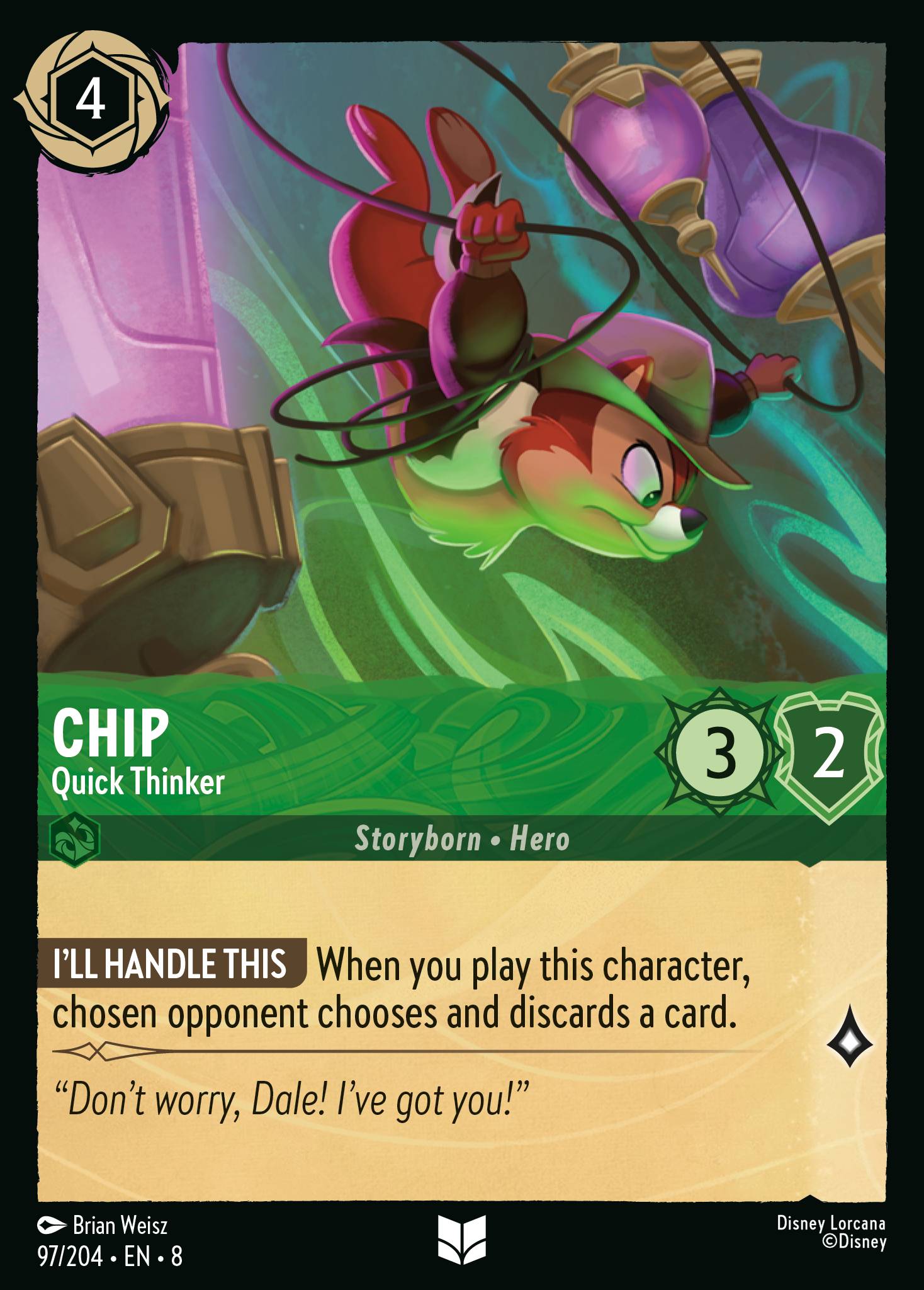 Chip — Quick Thinker Disney Lorcana card