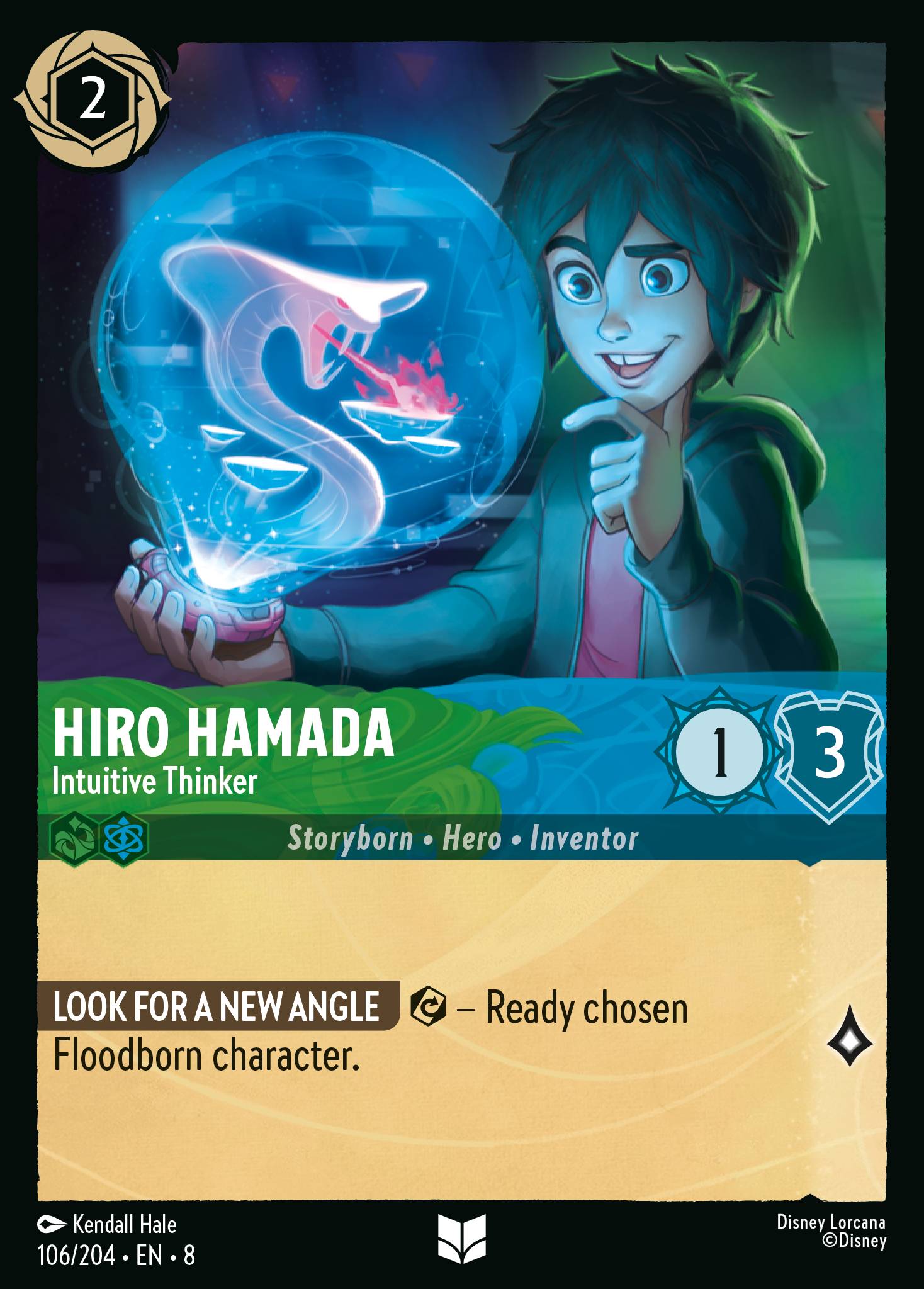 Hiro Hamada — Intuitive Thinker Disney Lorcana card
