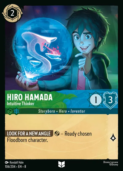 Hiro Hamada — Intuitive Thinker Disney Lorcana card
