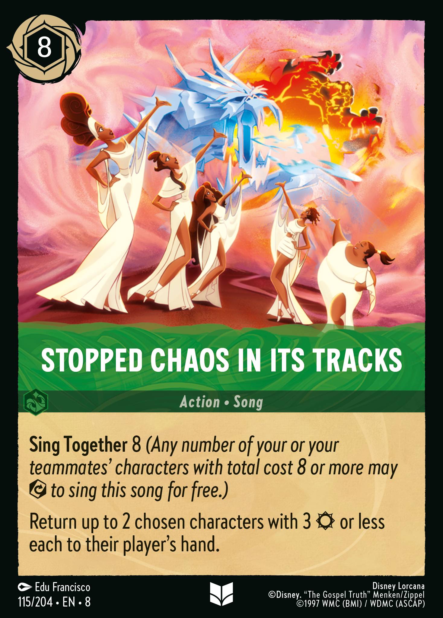 Stopped Chaos in Its Tracks Disney Lorcana card