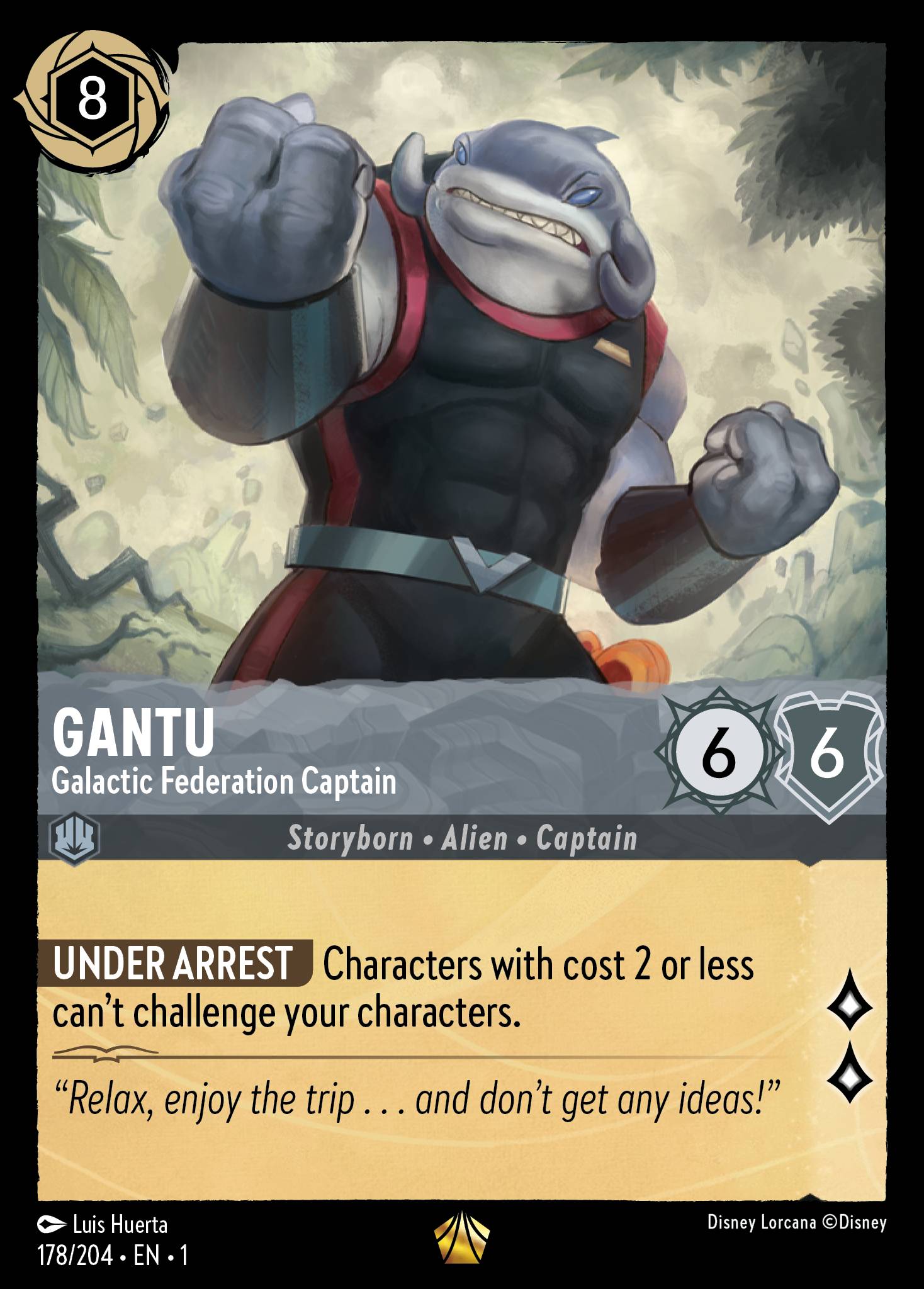 Gantu — Galactic Federation Captain Disney Lorcana card