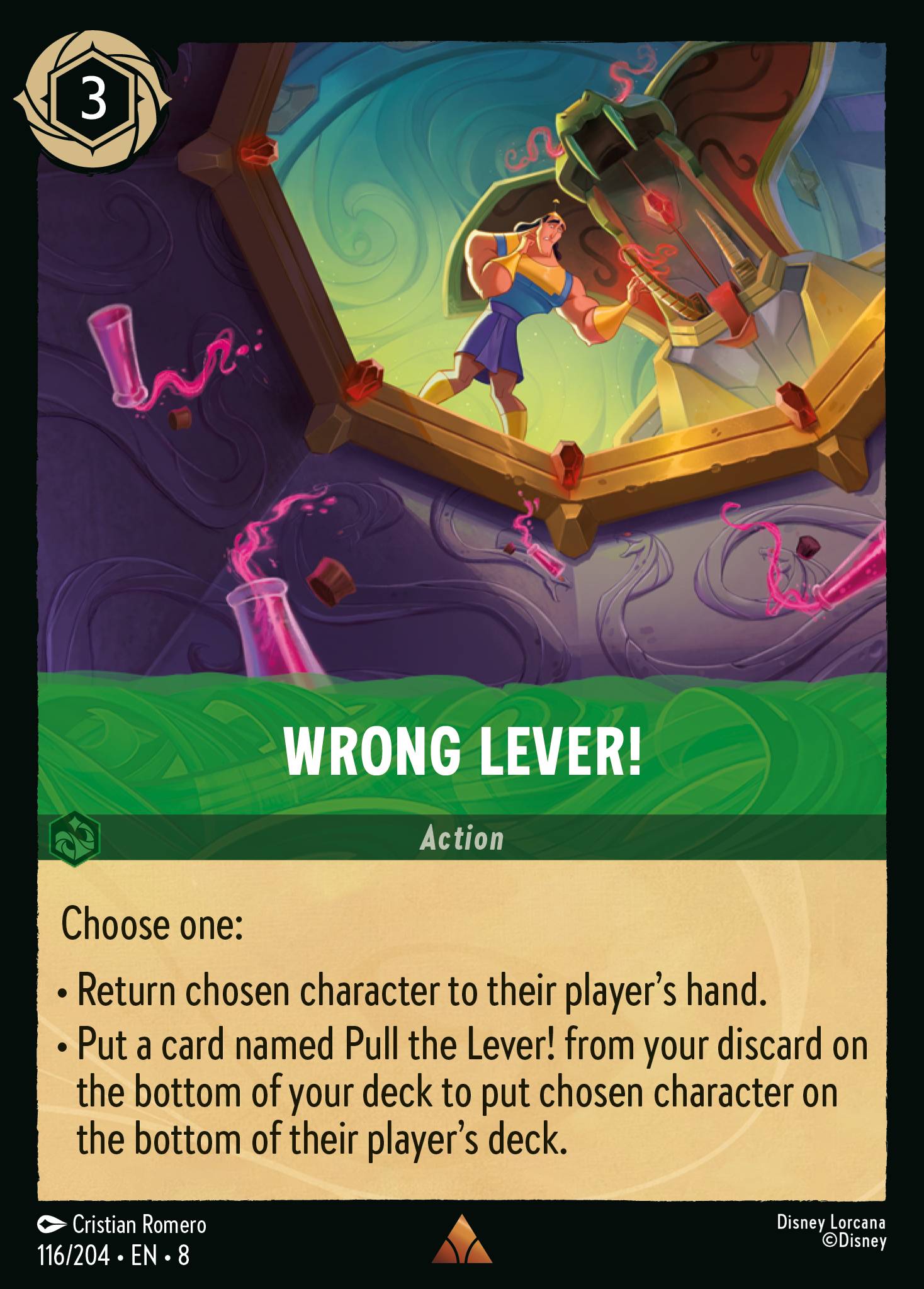 Wrong Lever! Disney Lorcana card