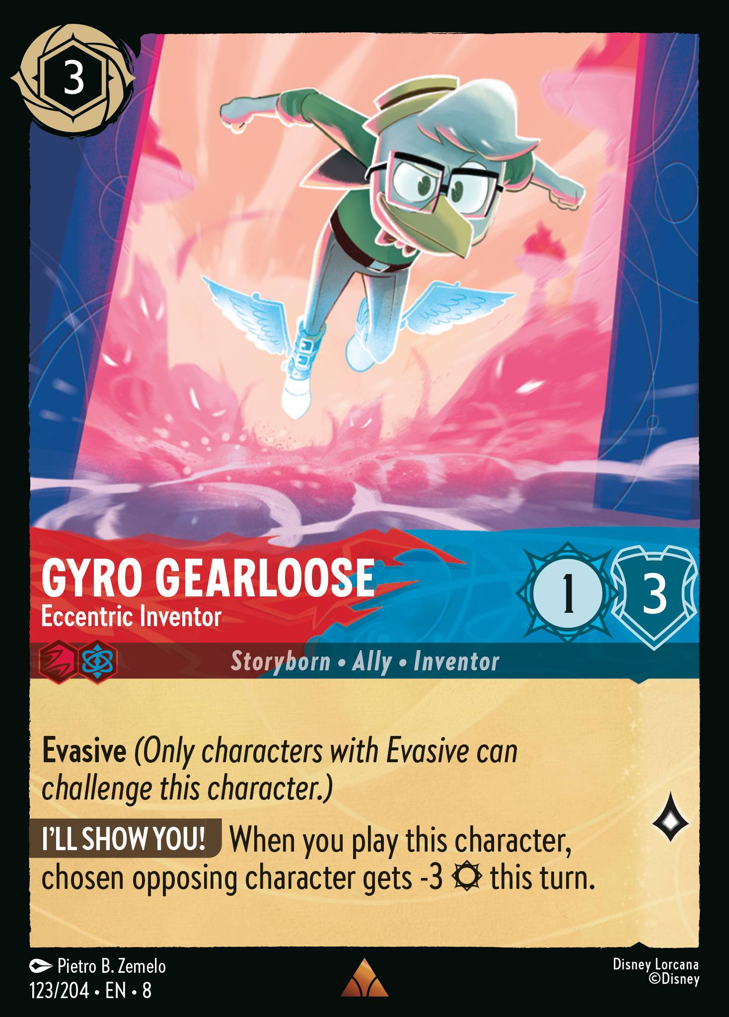 Gyro Gearloose — Eccentric Inventor Disney Lorcana card
