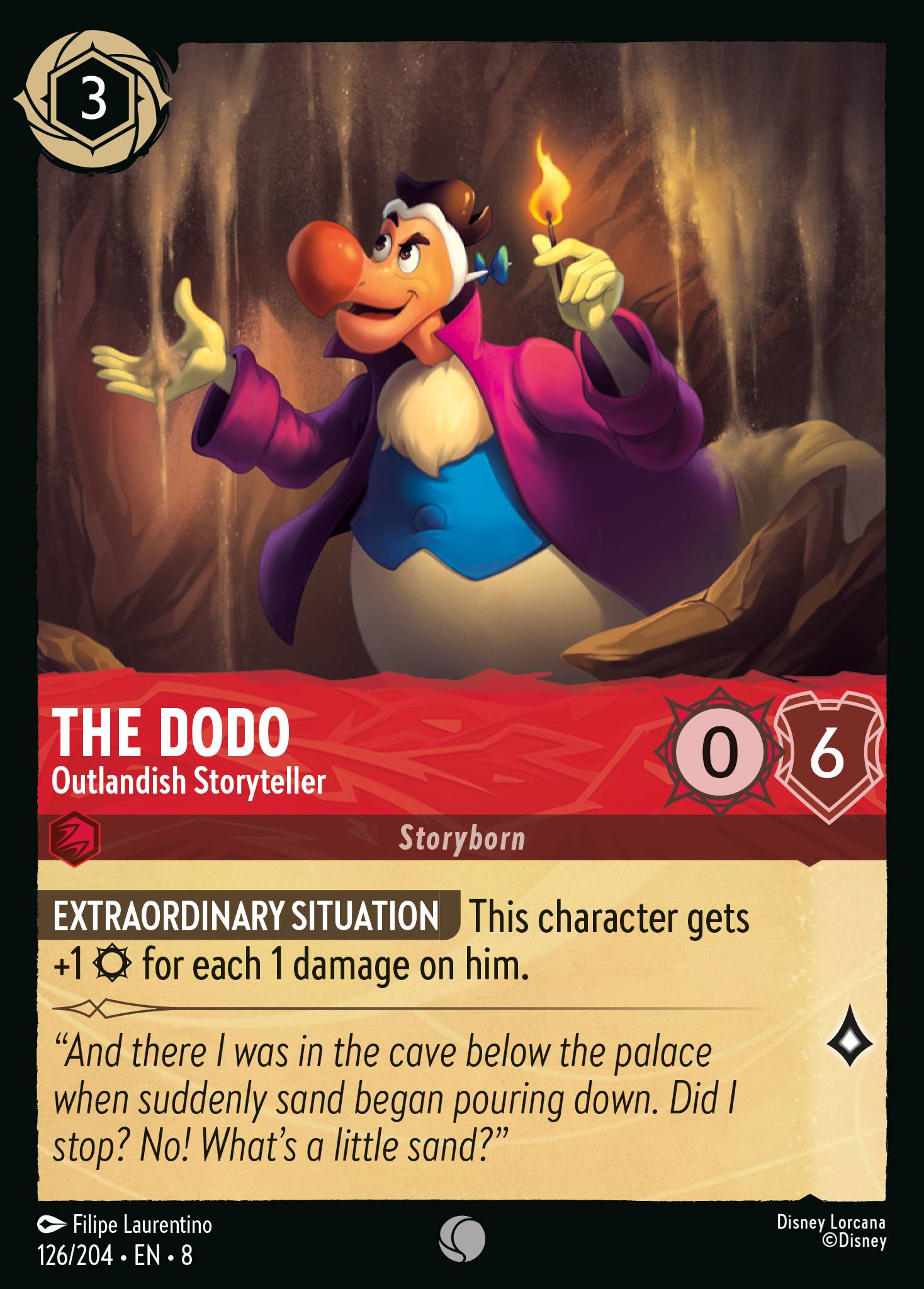 The Dodo — Outlandish Storyteller Disney Lorcana card