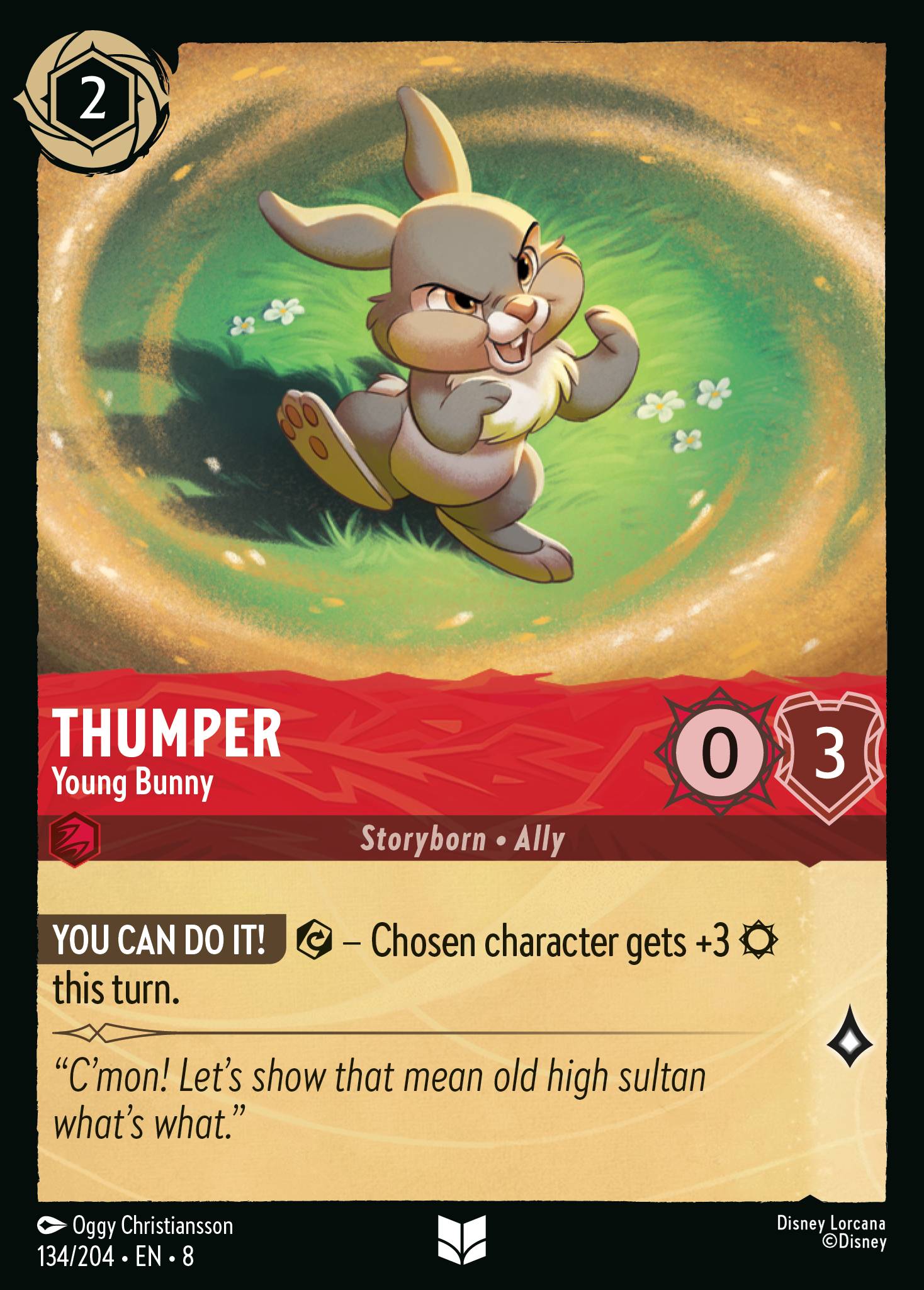Thumper — Young Bunny Disney Lorcana card