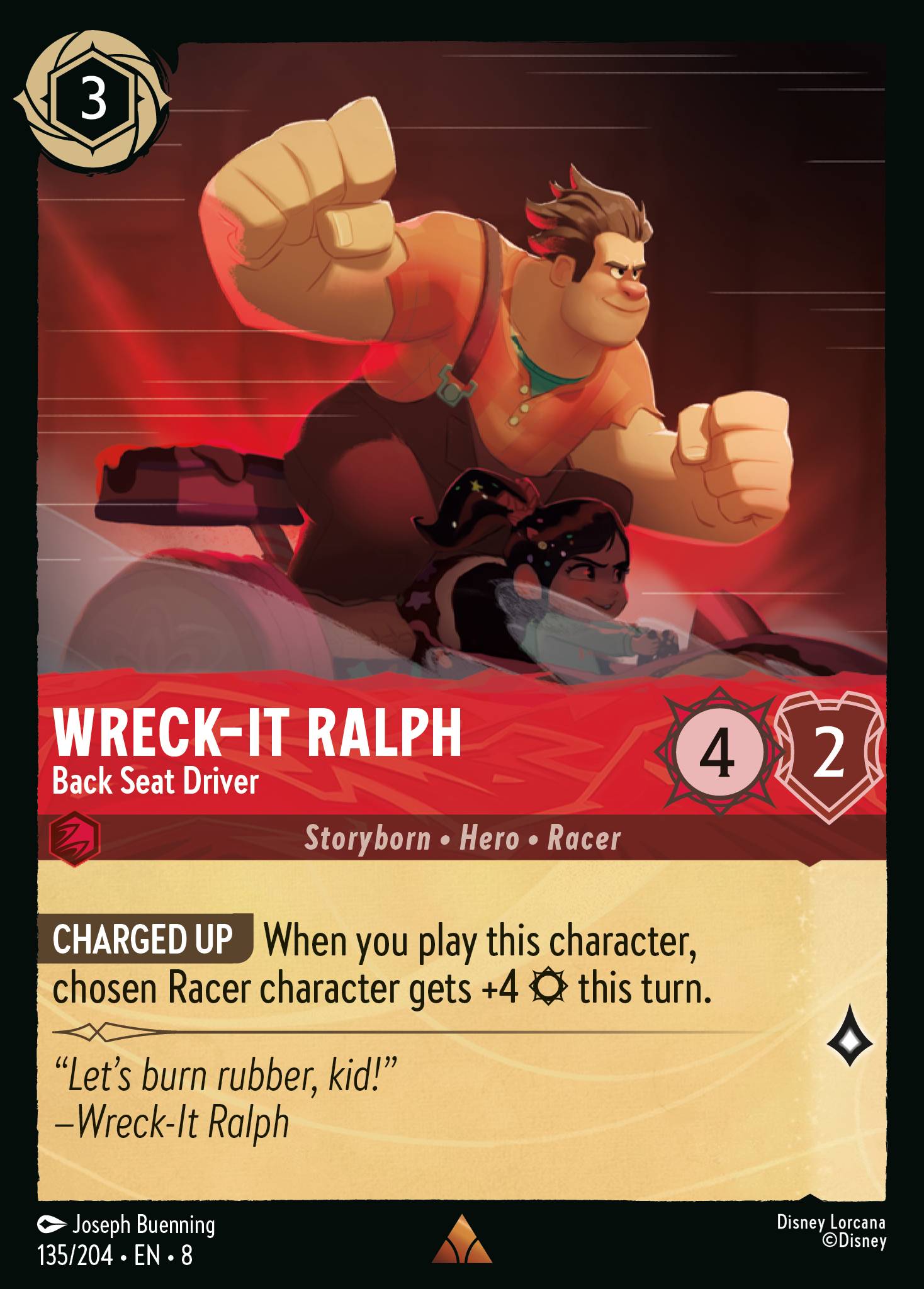 Wreck-It Ralph — Back Seat Driver Disney Lorcana card