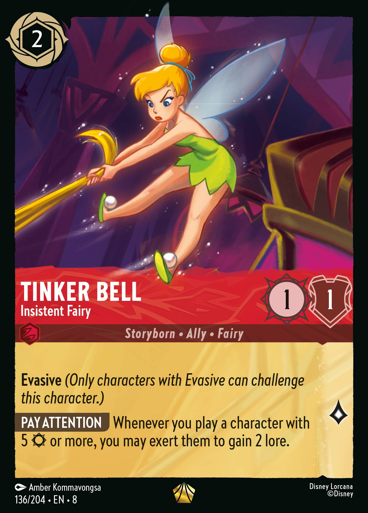 Tinker Bell — Insistent Fairy Disney Lorcana card