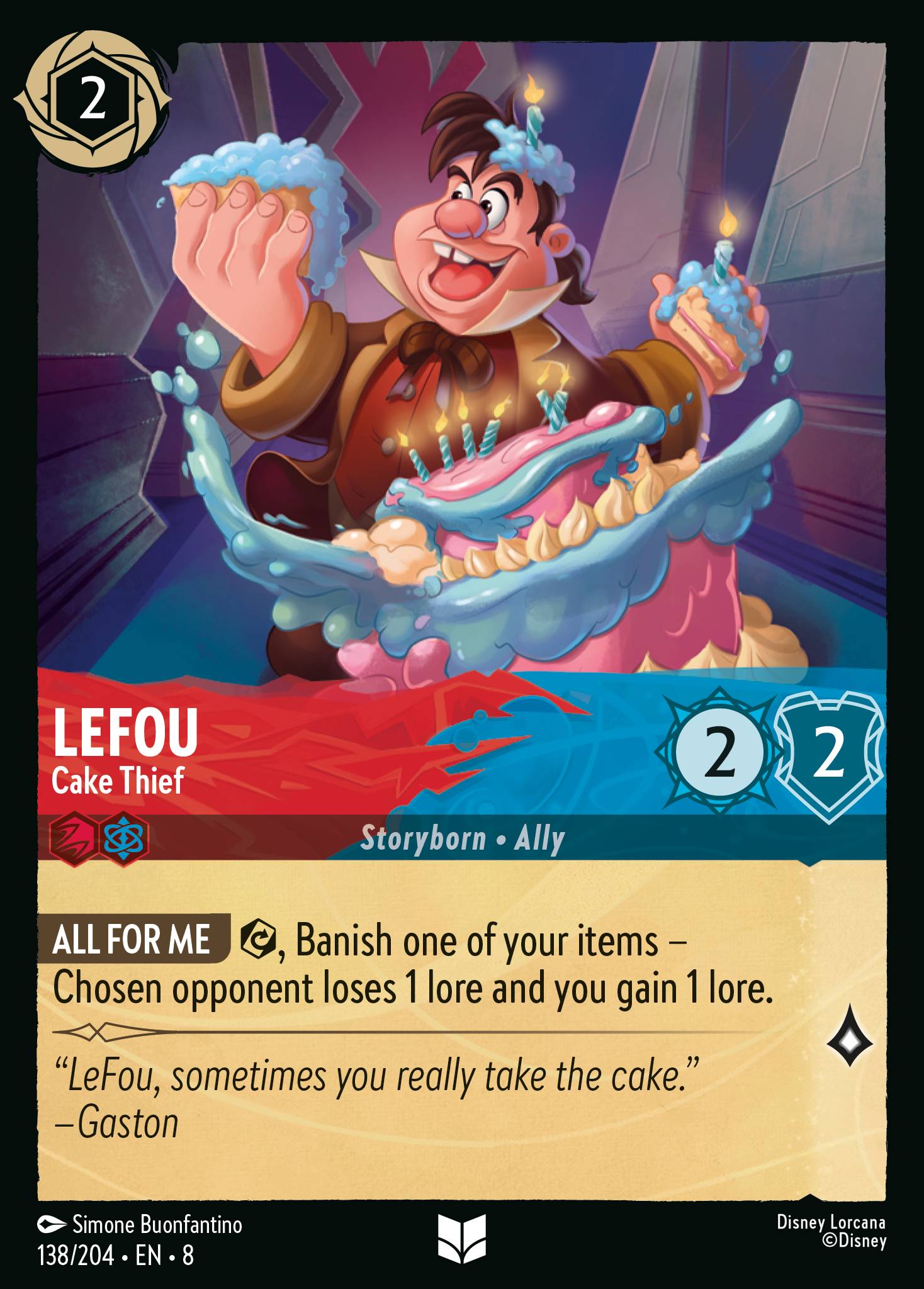 LeFou — Cake Thief Disney Lorcana card