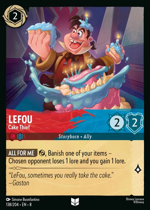 LeFou — Cake Thief Disney Lorcana card