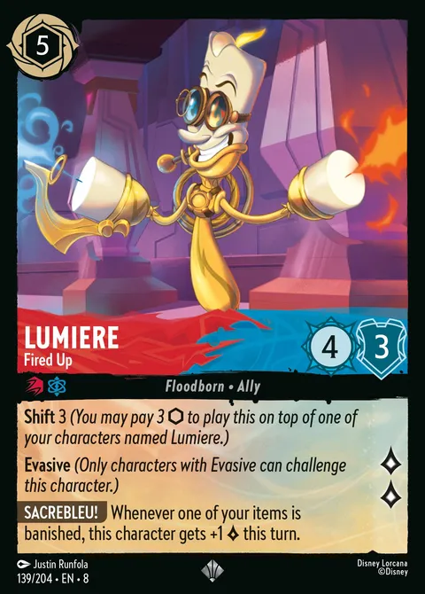 Lumiere — Fired Up Disney Lorcana card