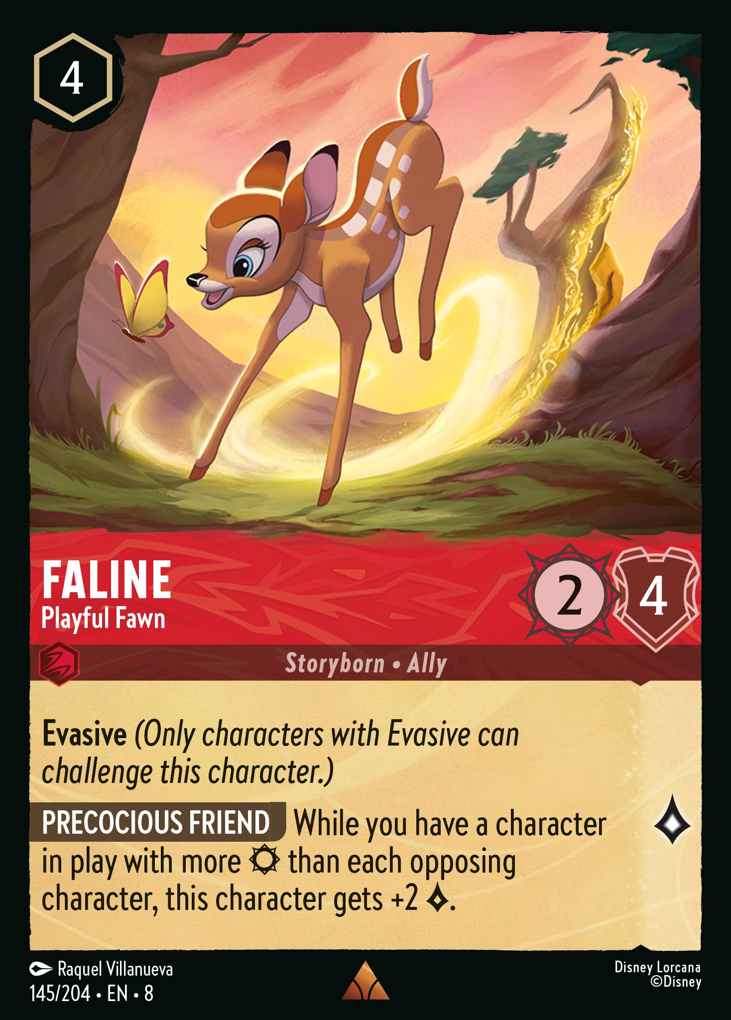 Faline — Playful Fawn Disney Lorcana card