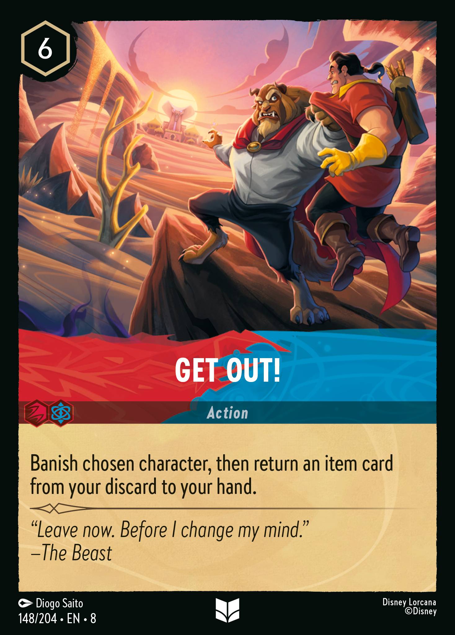 Get Out! Disney Lorcana card