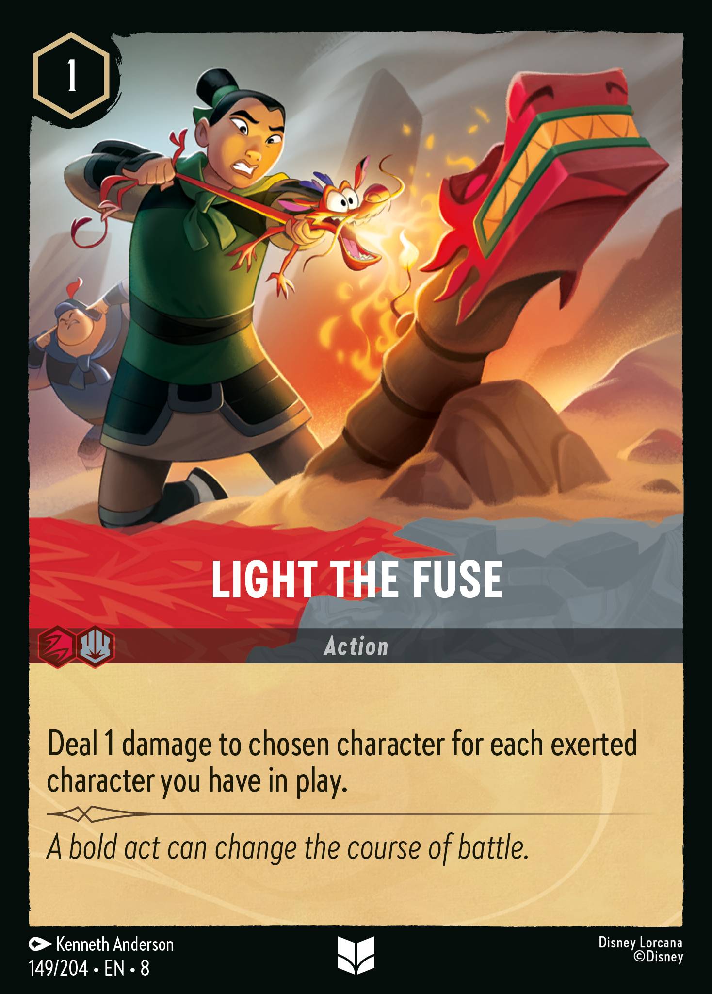 Light the Fuse Disney Lorcana card