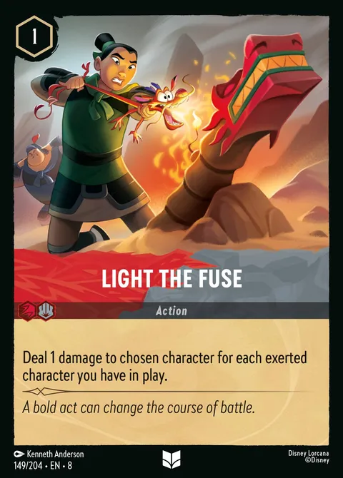 Light the Fuse Disney Lorcana card