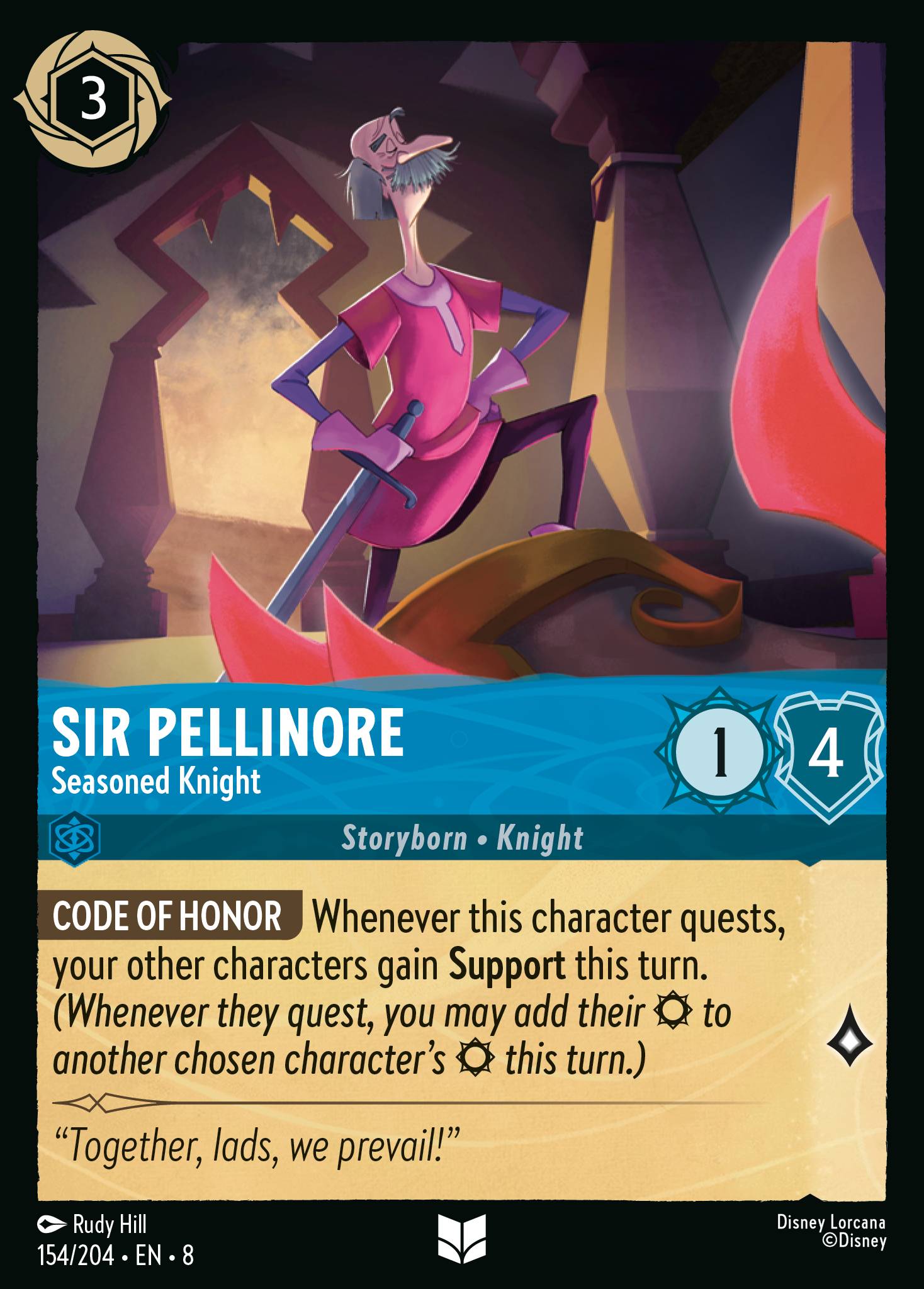 Sir Pellinore — Seasoned Knight Disney Lorcana card