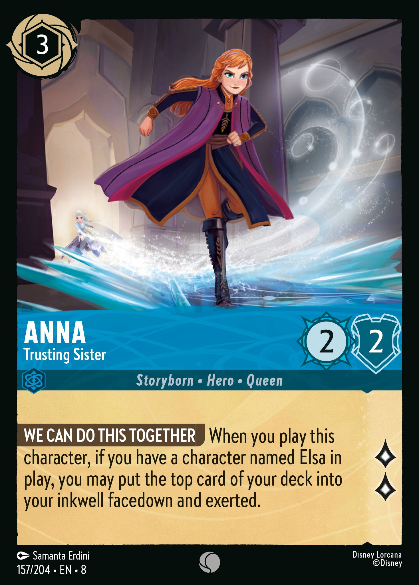 Anna — Trusting Sister Disney Lorcana card