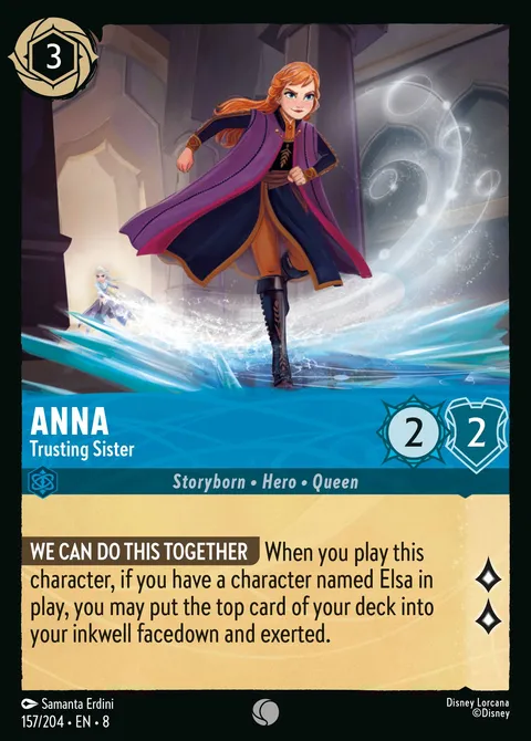 Anna — Trusting Sister Disney Lorcana card