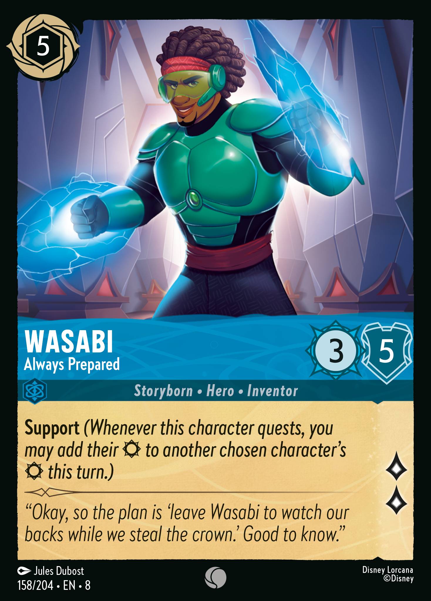 Wasabi — Always Prepared Disney Lorcana card