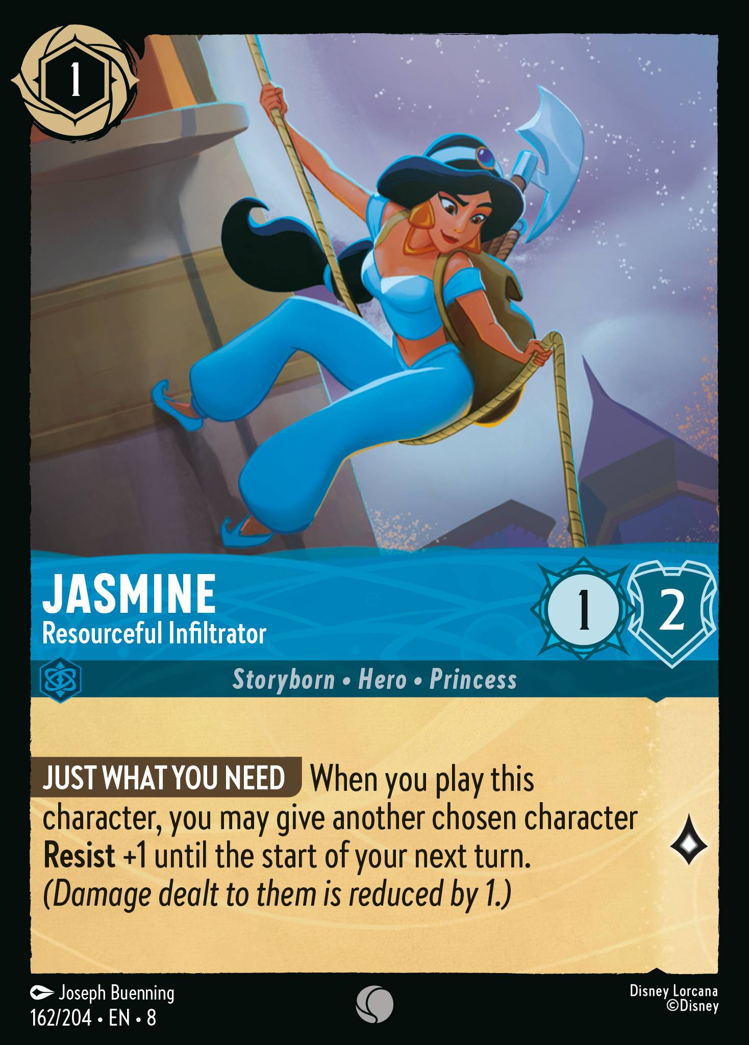 Jasmine — Resourceful Infiltrator Disney Lorcana card