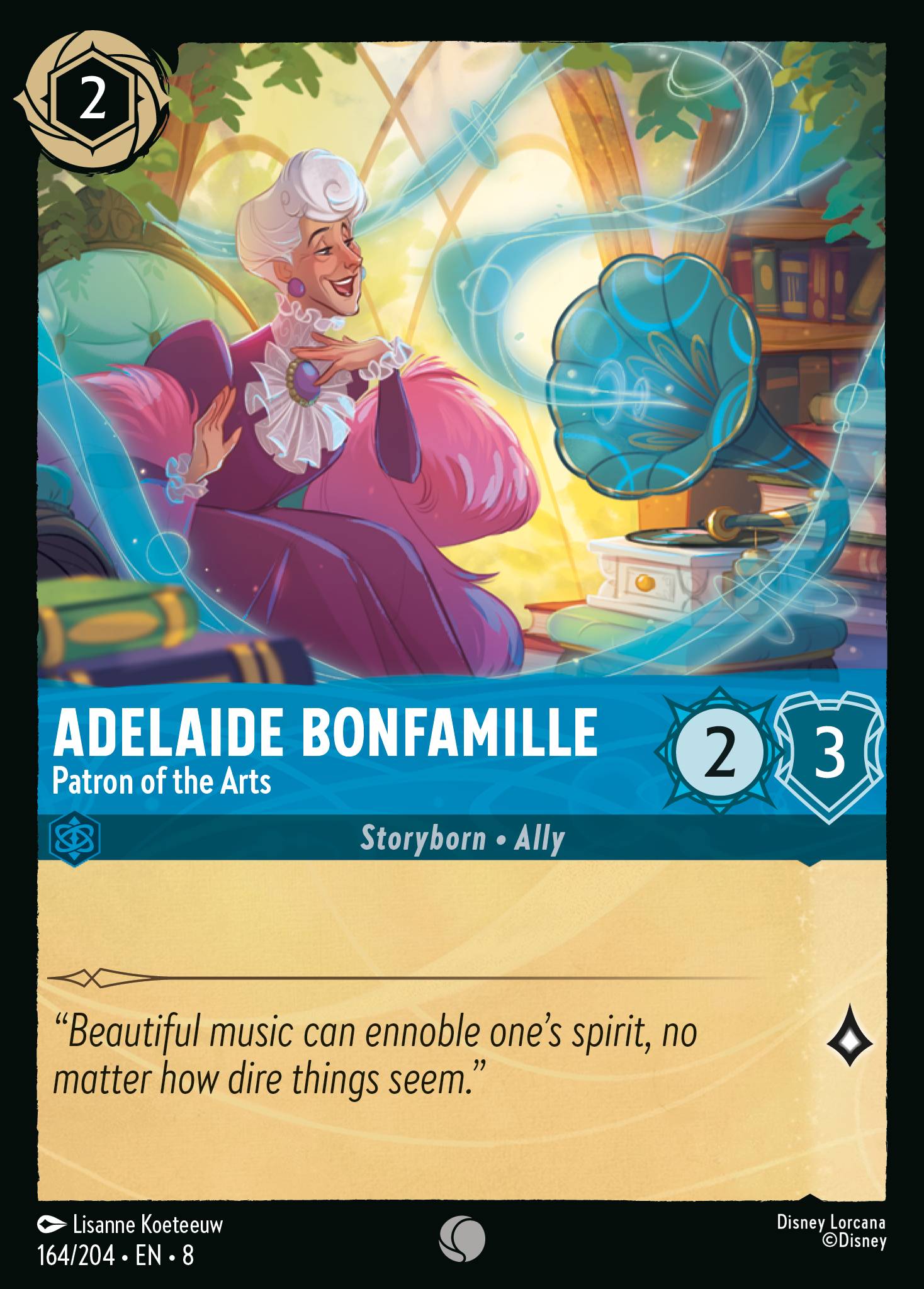 Adelaide Bonfamille — Patron of the Arts Disney Lorcana card