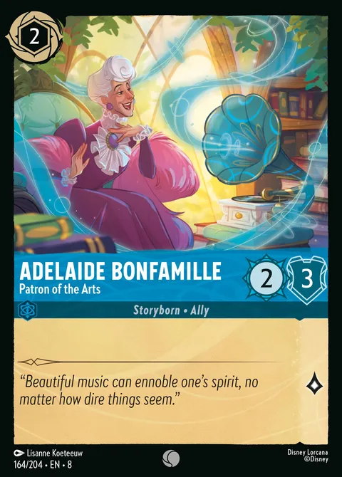 Adelaide Bonfamille — Patron of the Arts Disney Lorcana card