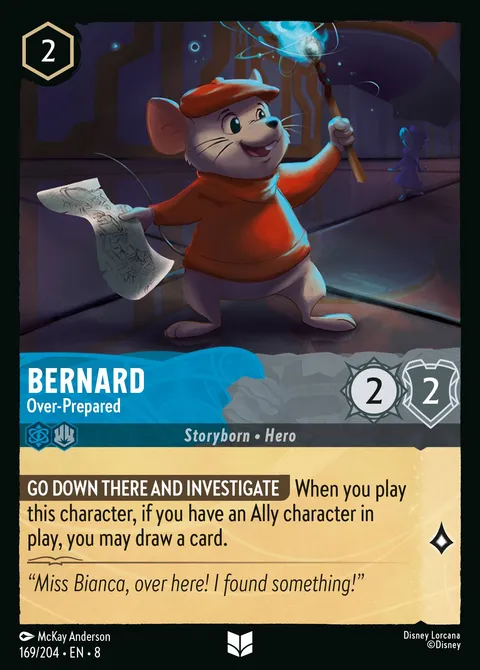 Bernard — Over-Prepared Disney Lorcana card