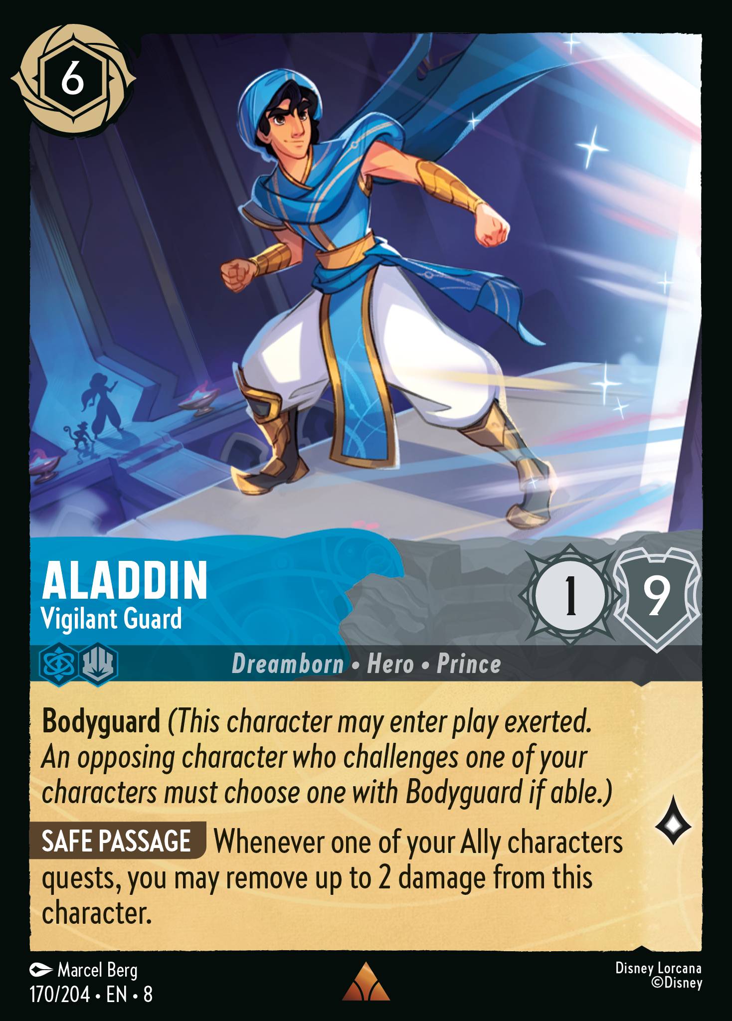 Aladdin — Vigilant Guard Disney Lorcana card