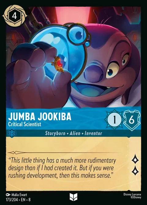 Jumba Jookiba — Critical Scientist Disney Lorcana card