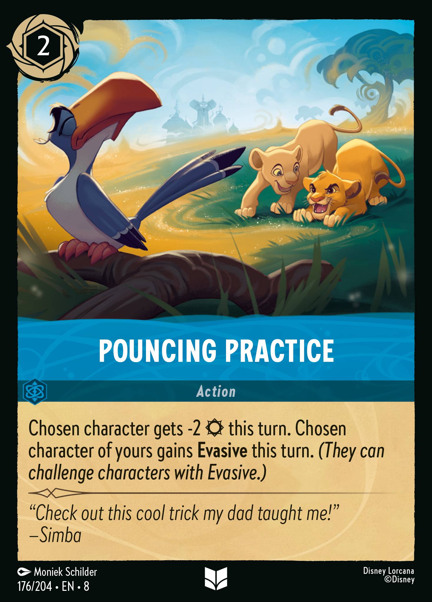 Pouncing Practice Disney Lorcana card