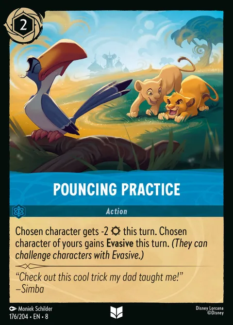 Pouncing Practice Disney Lorcana card
