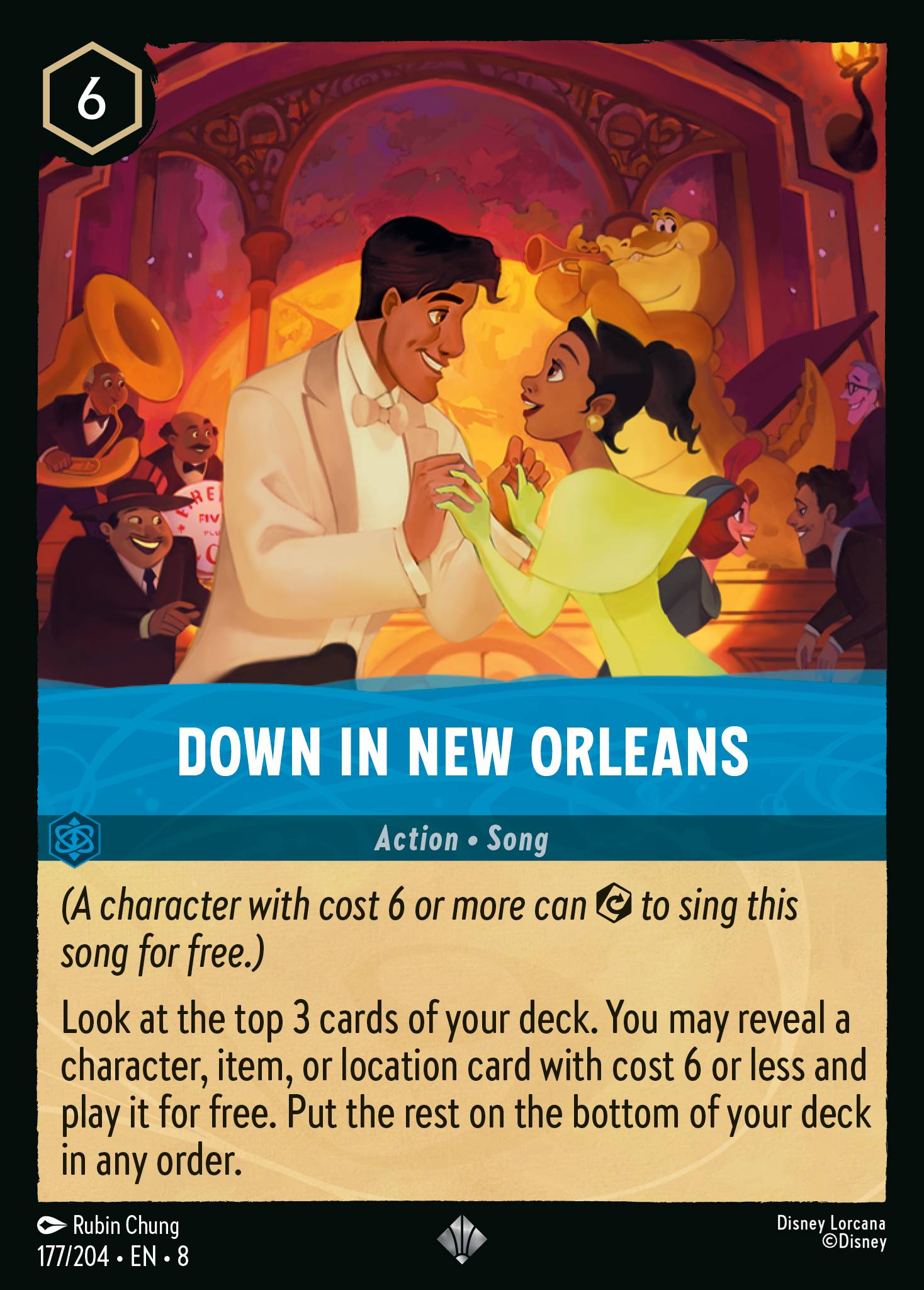 Down in New Orleans Disney Lorcana card