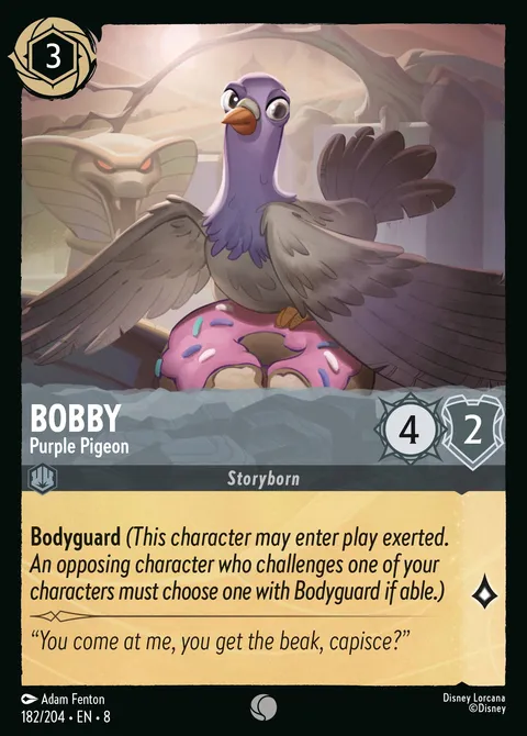 Bobby — Purple Pigeon Disney Lorcana card