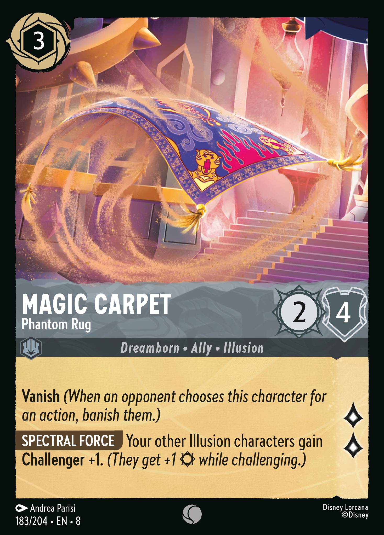 Magic Carpet — Phantom Rug Disney Lorcana card