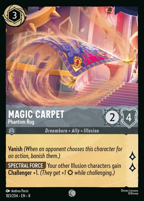 Magic Carpet — Phantom Rug Disney Lorcana card
