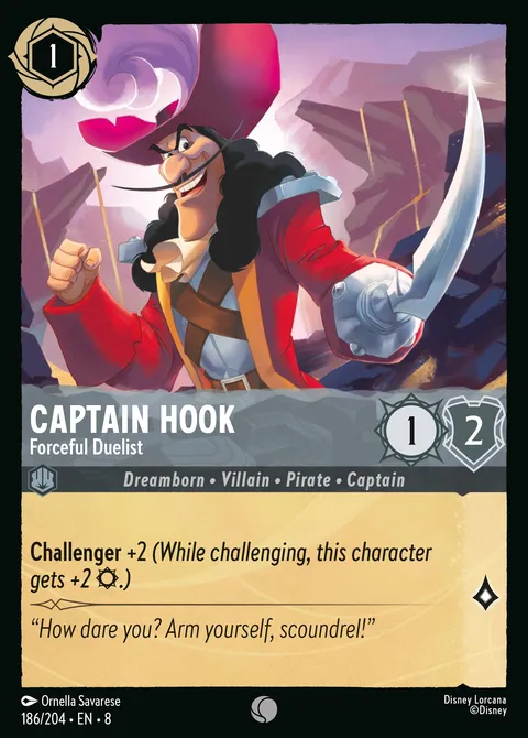 Captain Hook — Forceful Duelist Disney Lorcana card