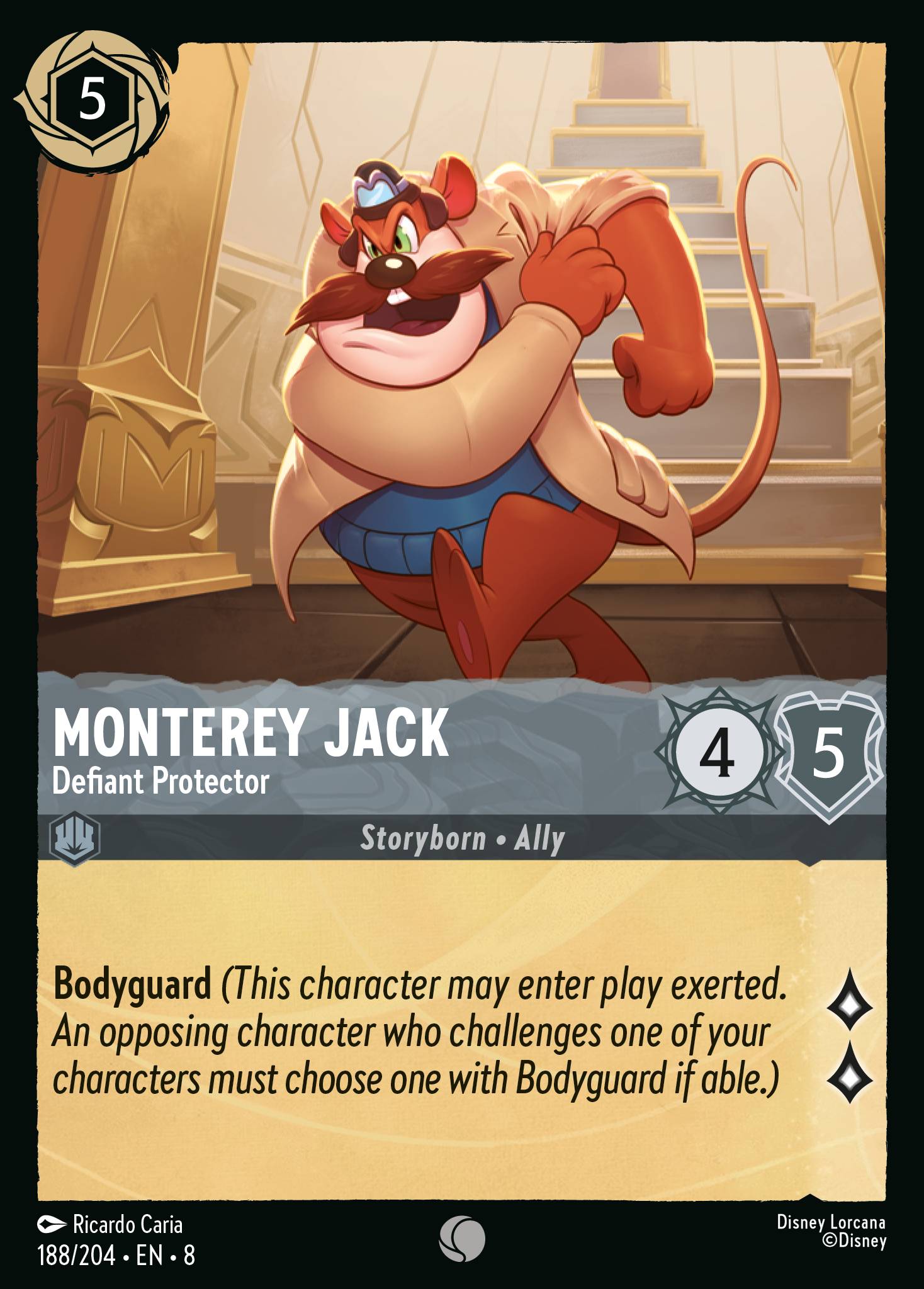 Monterey Jack — Defiant Protector Disney Lorcana card