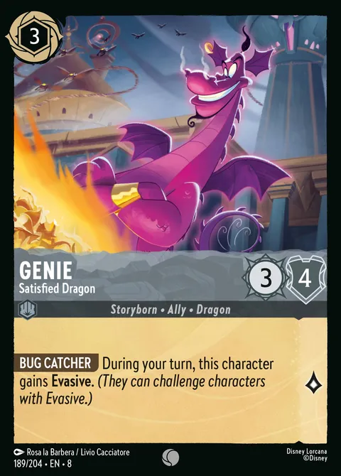 Genie — Satisfied Dragon Disney Lorcana card