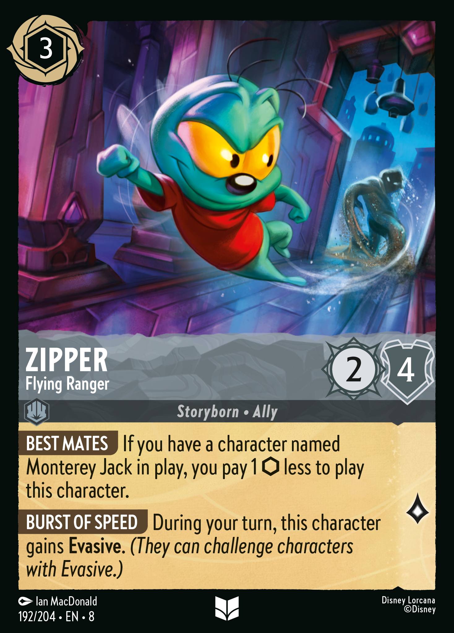 Zipper — Flying Ranger Disney Lorcana card