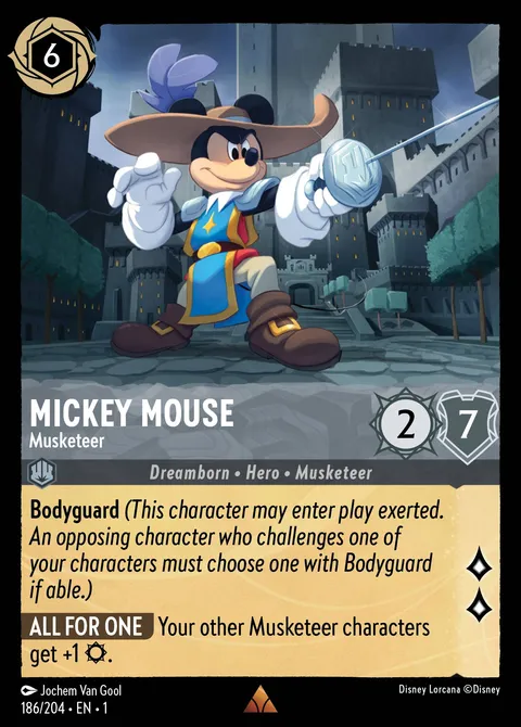 Mickey Mouse — Musketeer Disney Lorcana card
