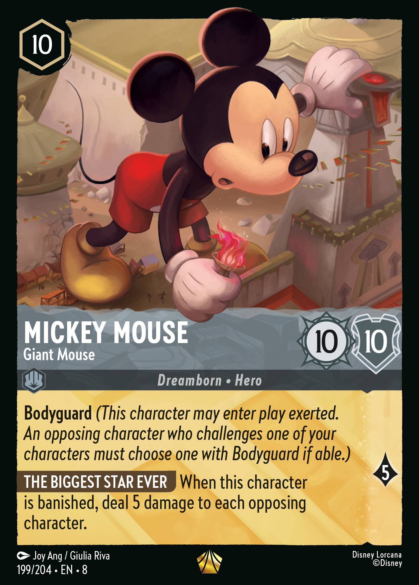 Mickey Mouse — Giant Mouse Disney Lorcana card