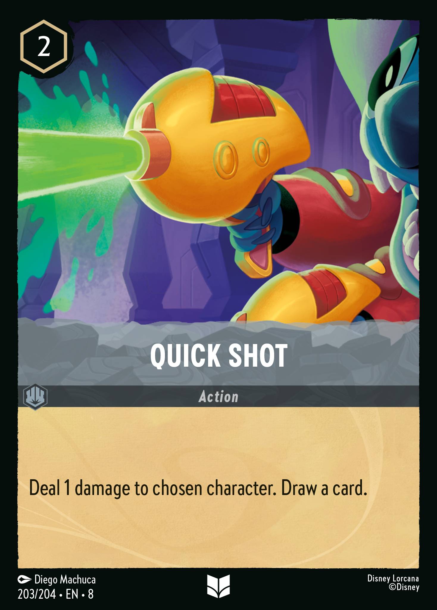 Quick Shot Disney Lorcana card
