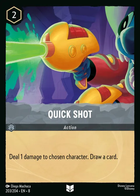 Quick Shot Disney Lorcana card