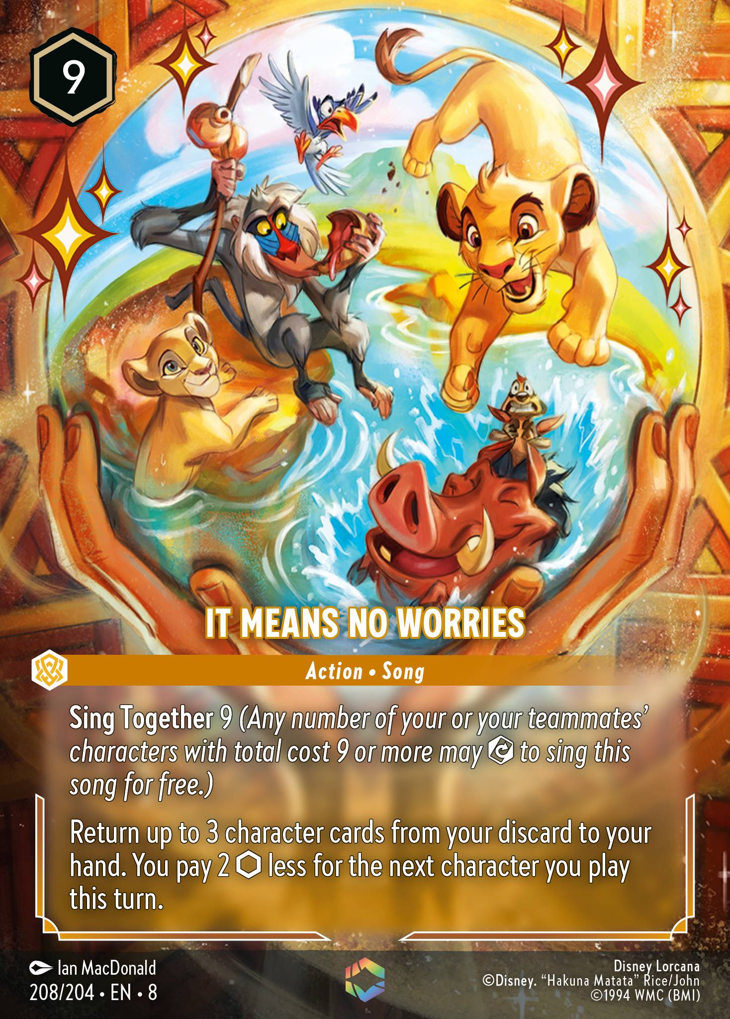It Means No Worries Disney Lorcana card