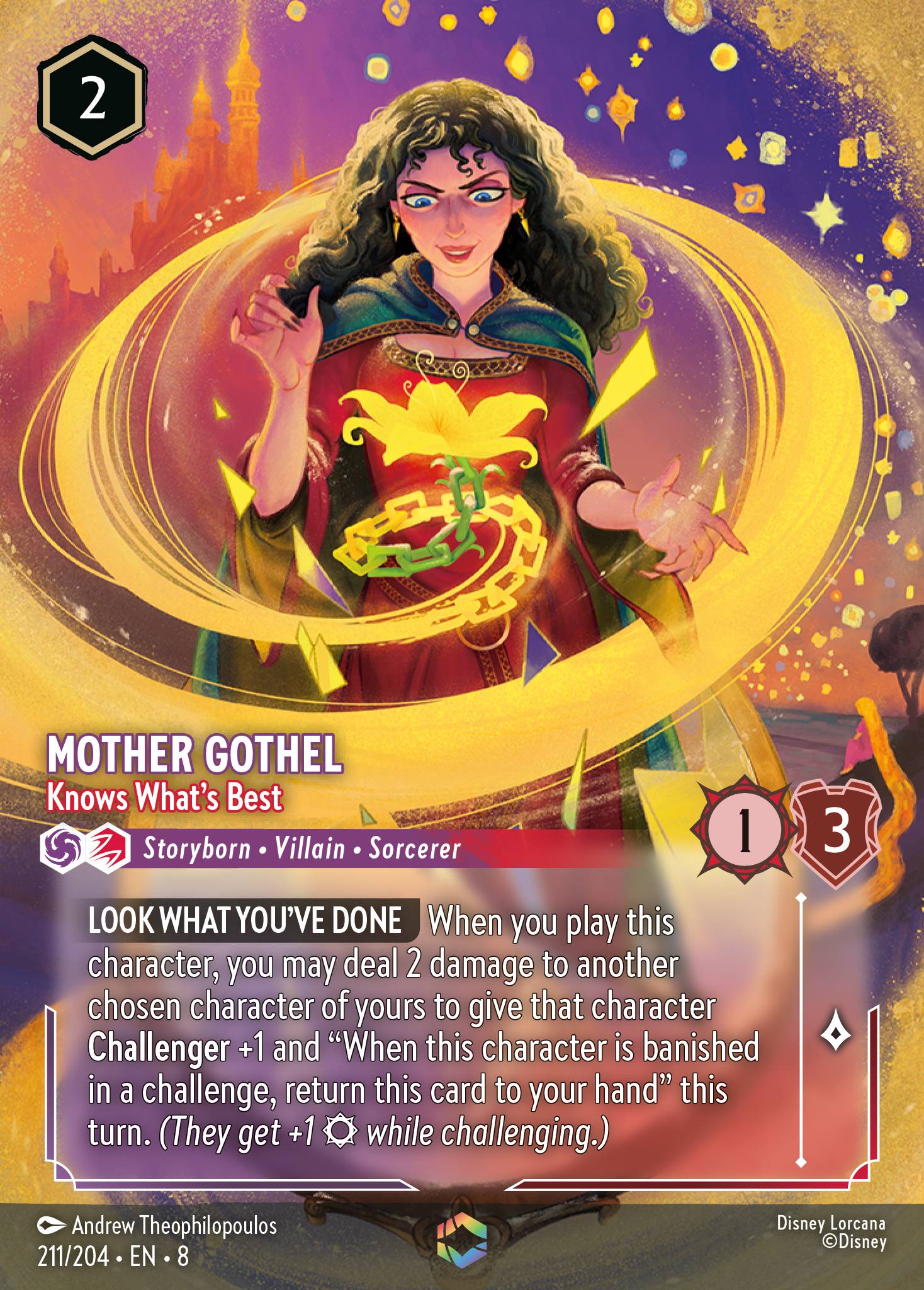 Mother Gothel — Knows What's Best Disney Lorcana card