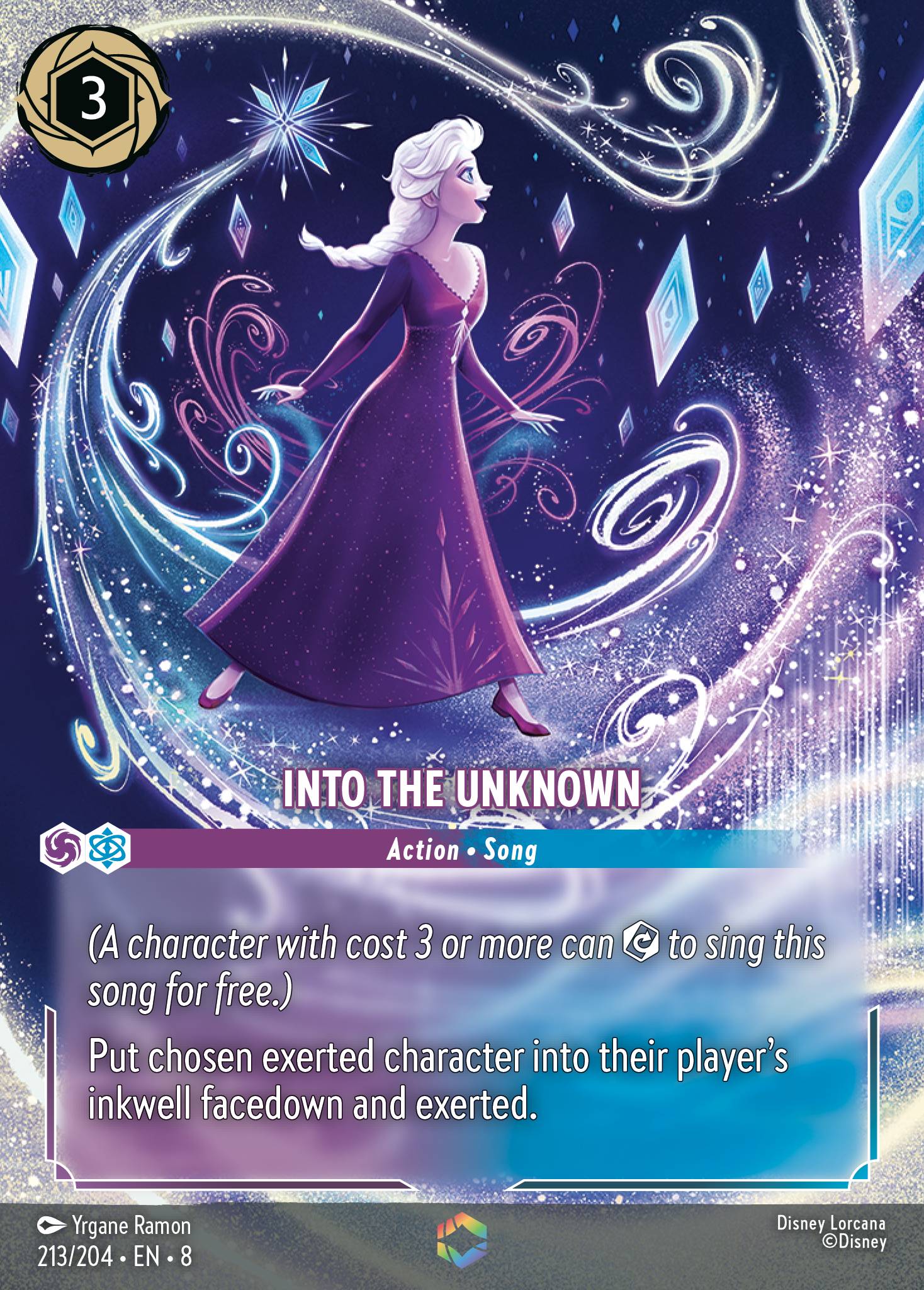 Into the Unknown Disney Lorcana card