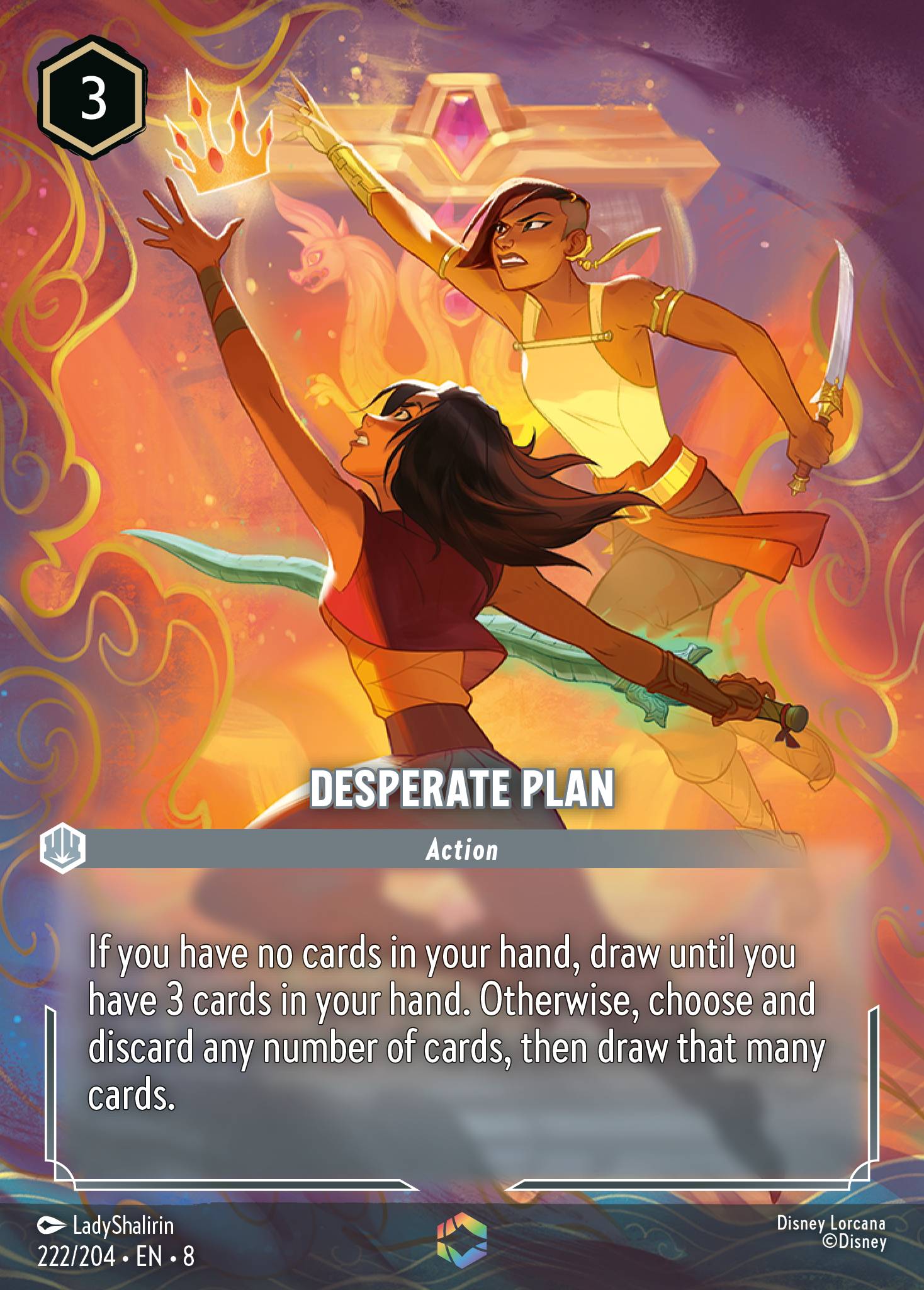 Desperate Plan Disney Lorcana card