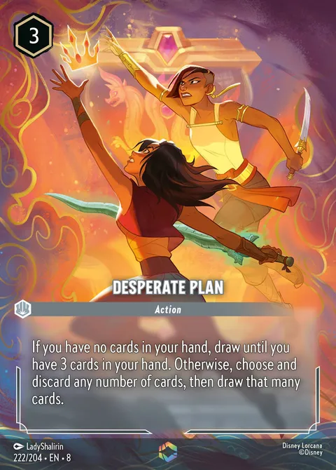 Desperate Plan Disney Lorcana card