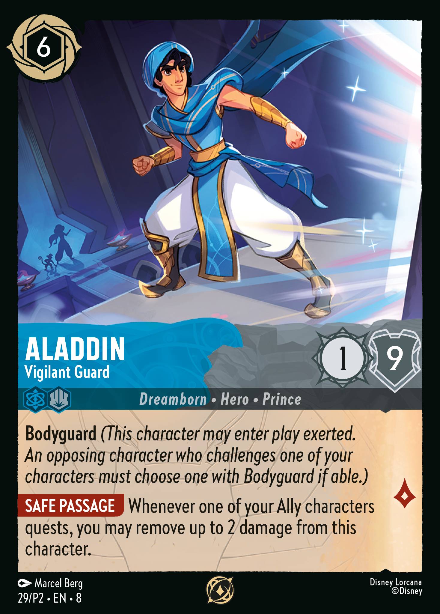 Aladdin — Vigilant Guard Disney Lorcana card