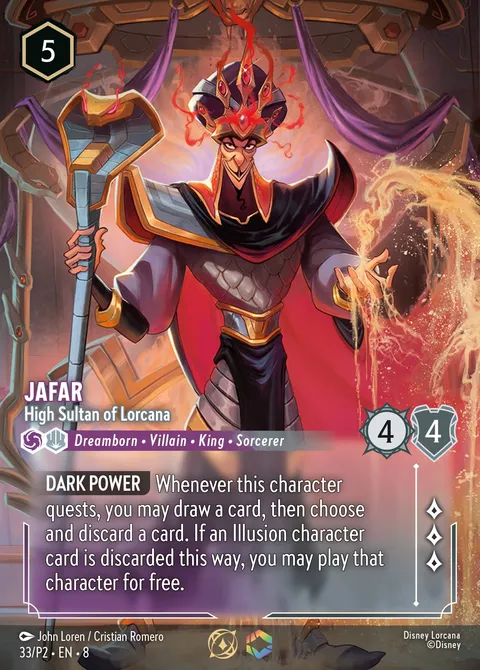 Jafar — High Sultan of Lorcana Disney Lorcana card