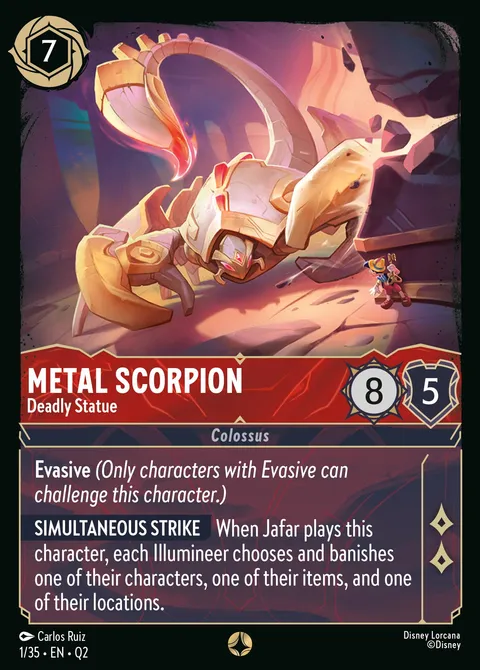 Metal Scorpion — Deadly Statue Disney Lorcana card